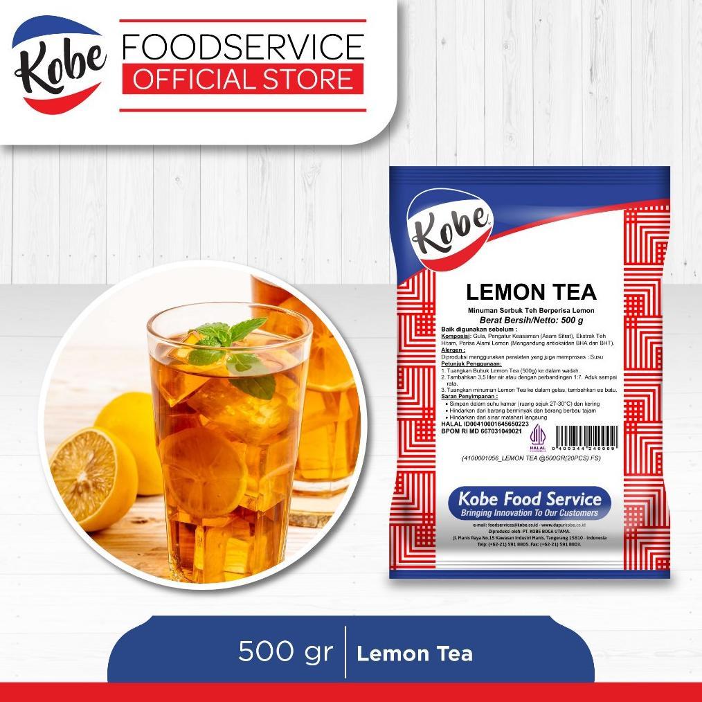 Kobe Lemon Tea 500gr - Minuman Serbuk Powder Lemon Tea 1/2kg