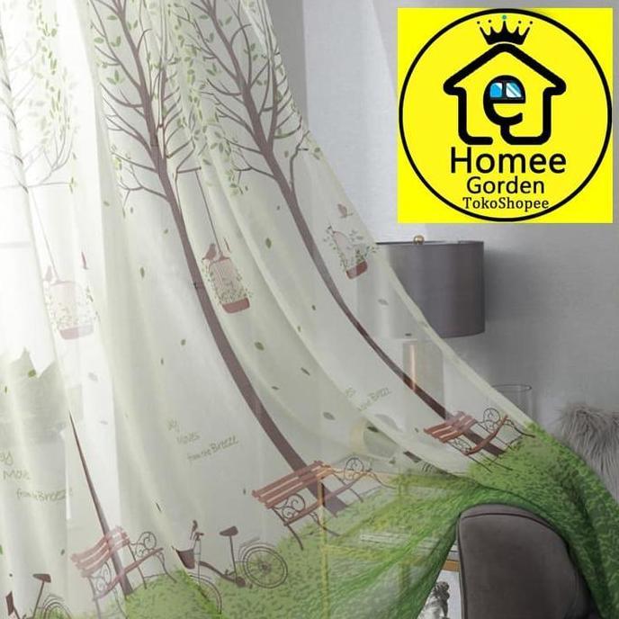 haryanticuan / Vitrase Gorden/vitrase cream/pohon besar putih hijau Diskon
