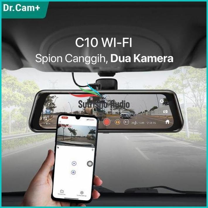Dr.Cam+ C10 Alpha Spion Dvr Mobil 9.3" - Streaming Rear View