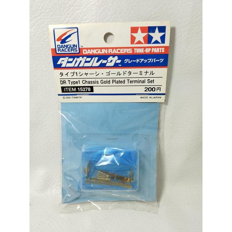 TAMIYA 15278 DR TYPE 1 CHASSIS GOLD PLATED TERMINAL SET DANGUN RACERS TUNE UP PARTS CADATOYS