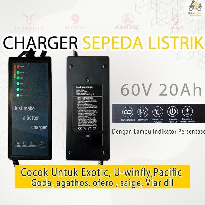 Charger Sepeda Listrik 60V 20Ah