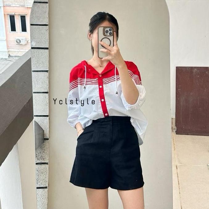 verbandaa - [ycl] caba hoodie top - atasan hoodie fashion wanita katun import | kemeja hoodie korea 