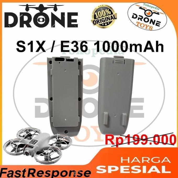 Drone S1X / E36 PRO Battery Batre 3.7V 1000mAh Original Baterai Drone E36 S1X