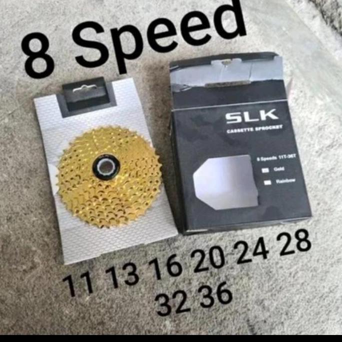Cassette Sprocket 8 Speed 11-36T SLK GOLD