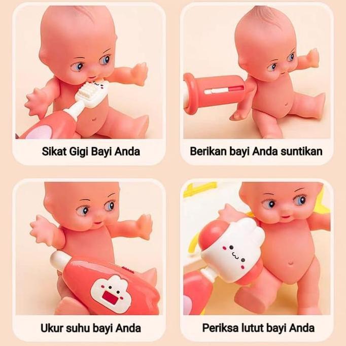 Kids [FISHER] Mainan Peran Dokter Set + Celemek | Medical Toys | Mainan Dokter Anak