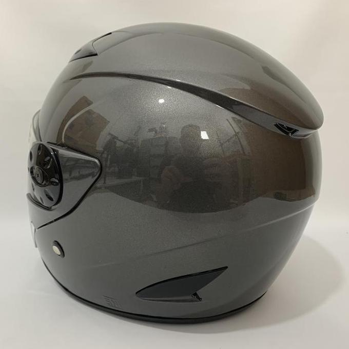 Helm Vision Abu Glossy - Helmet SNI Dewasa BXP