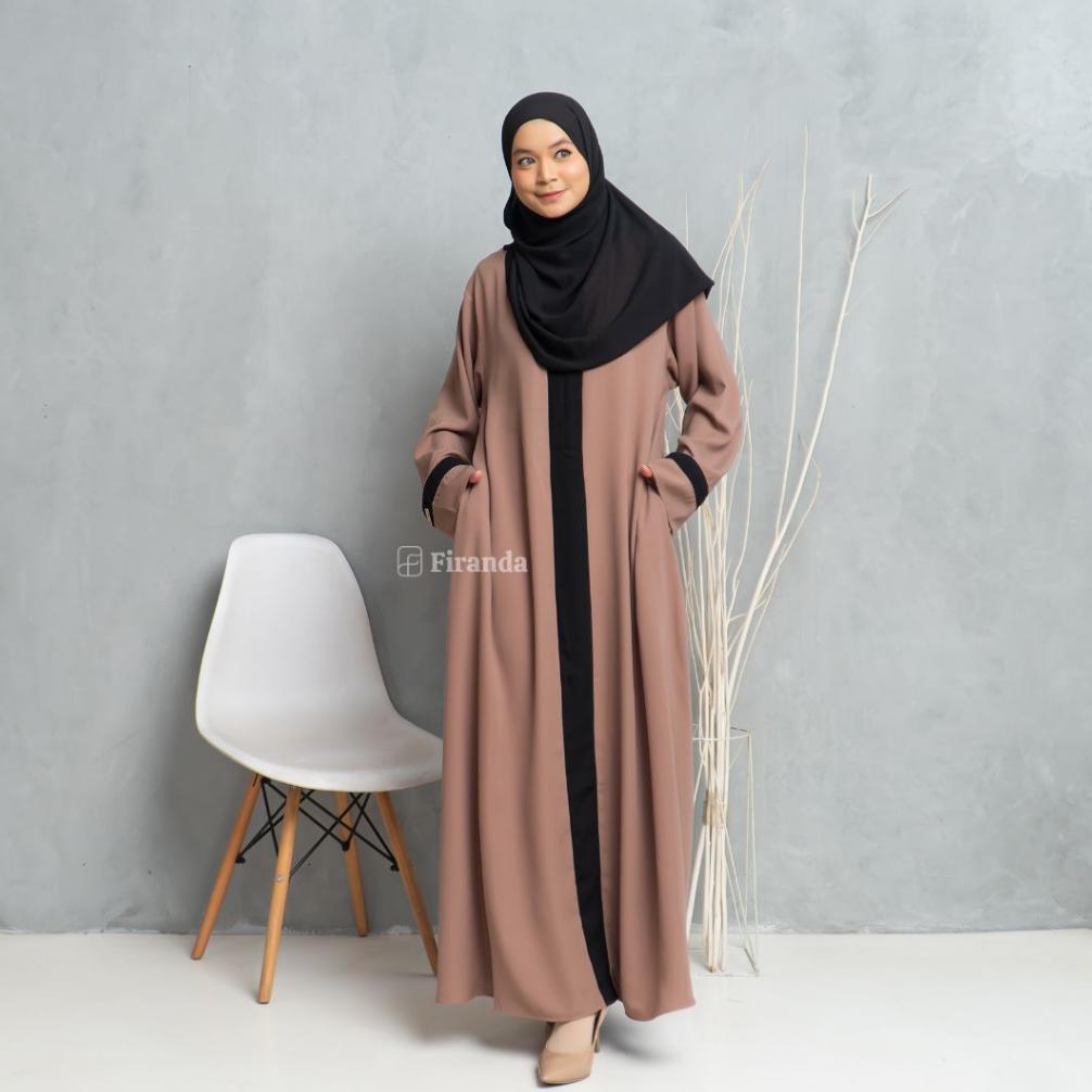 Best Seller Firanda Abaya Arumi - Abaya Basic Polos - Gamis Dress Syar'I
