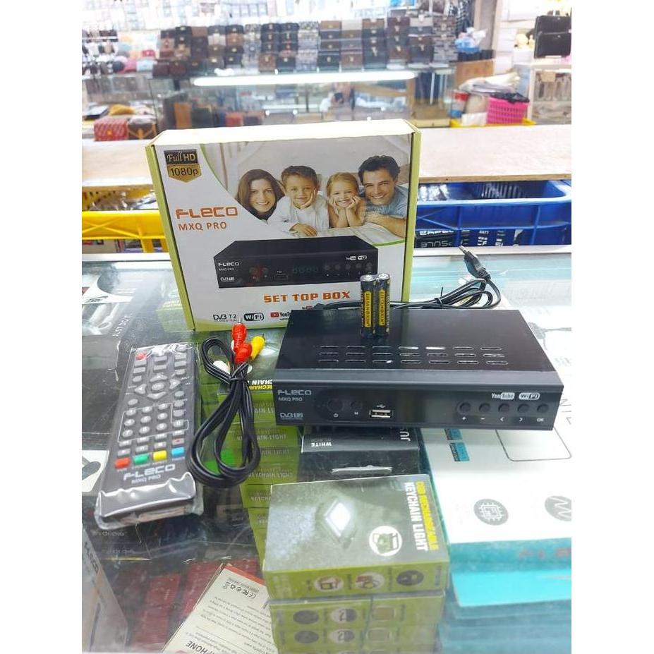 Set top box stb tv digital Fleco DVB T2 ful HD siaran digital