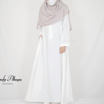 Best Seller Gamis Abaya Polos Hitam Bahan Wolfis Monalisa