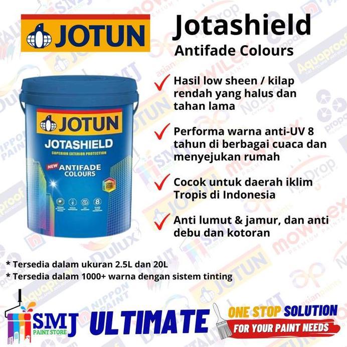 Cat Tembok Eksterior JOTUN JOTASHIELD warna Putih 20L