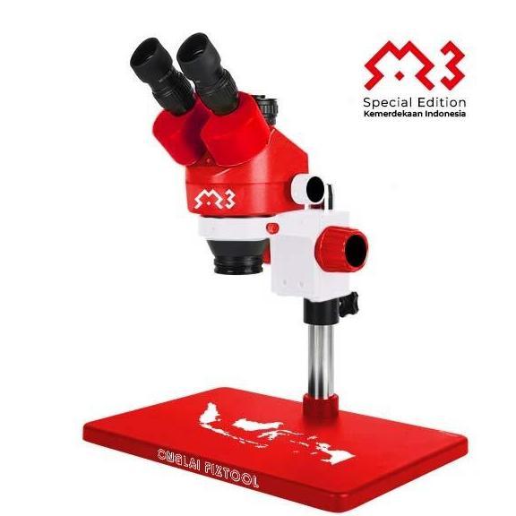 MICROSCOPE ONGLAI FIXTOOL M3-B3 TRINOCULER SPECIAL EDITION KEMERDEKAN