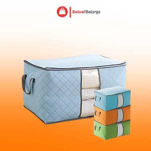 Paket Hemat Hl0037 Bamboo Storage Box Tempat Penyimpanan Baju Organizer Model Tidur Y1031