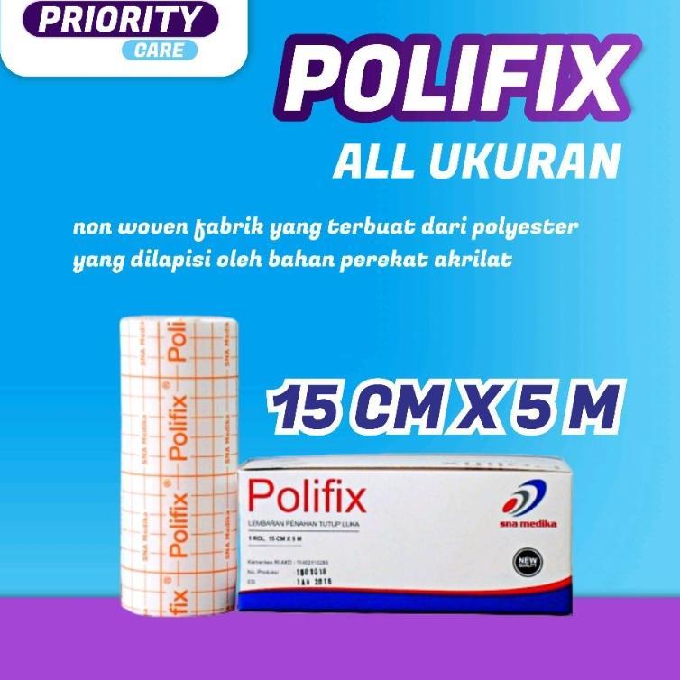 Plester Polifix 15Cm X 5M Non-Woven Polyester