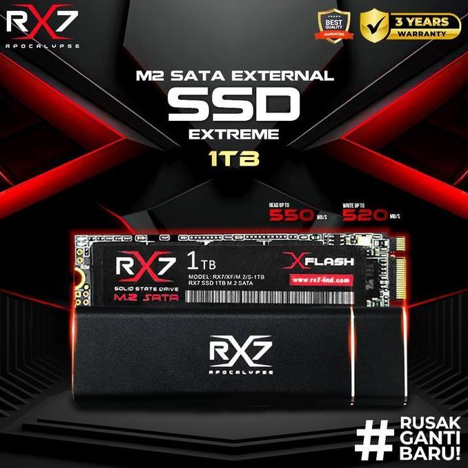 SSD M2 SATA EXTERNAL 1TB RX7 / ENCLOSURE M2 SATA + M2 SATA 1TB RX7