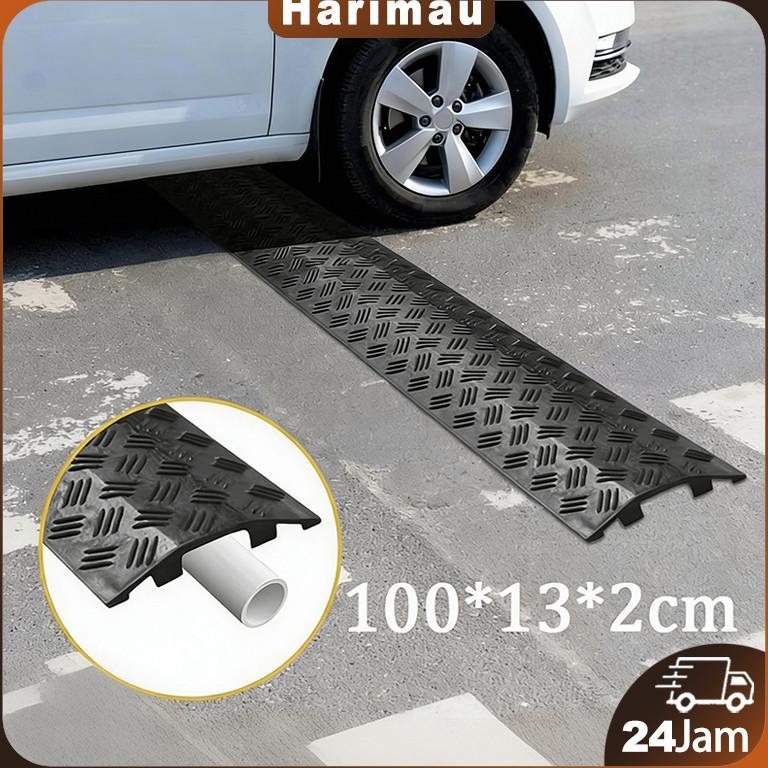 100Cm Kabel Duct Lantai Hitam Penutup Kabel Lantai Floor Kabel Ducting Lantai Cable Duct