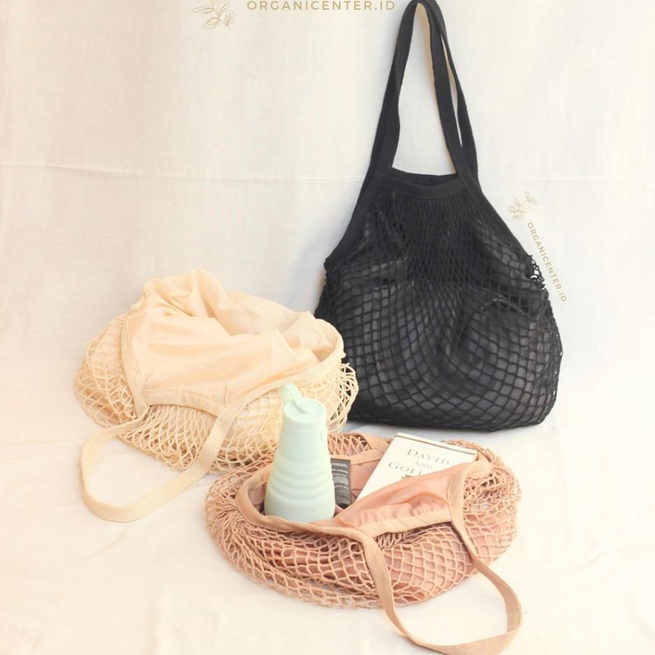 Tas Jaring Premium Dengan Lapisan Dalam Summer Bag With Inner Dua Lapis Tas Jalan Wanita Tas Bahu Re