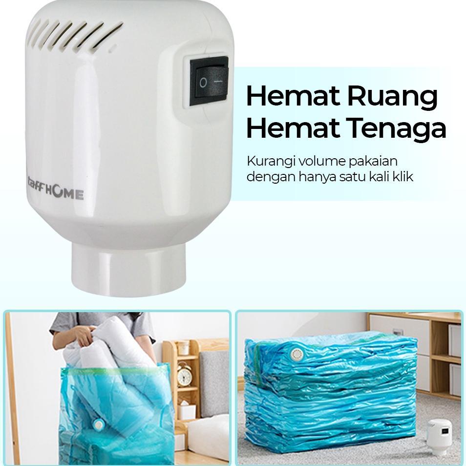 Vacuum Baju Travel Bag Pompa Elektrik Plastik Alat Vakum Pakaian