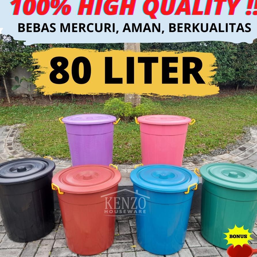 Ember 80 Liter Jumbo Besar Ember Air Plastik Kamar Mandi Gentong Air Alot