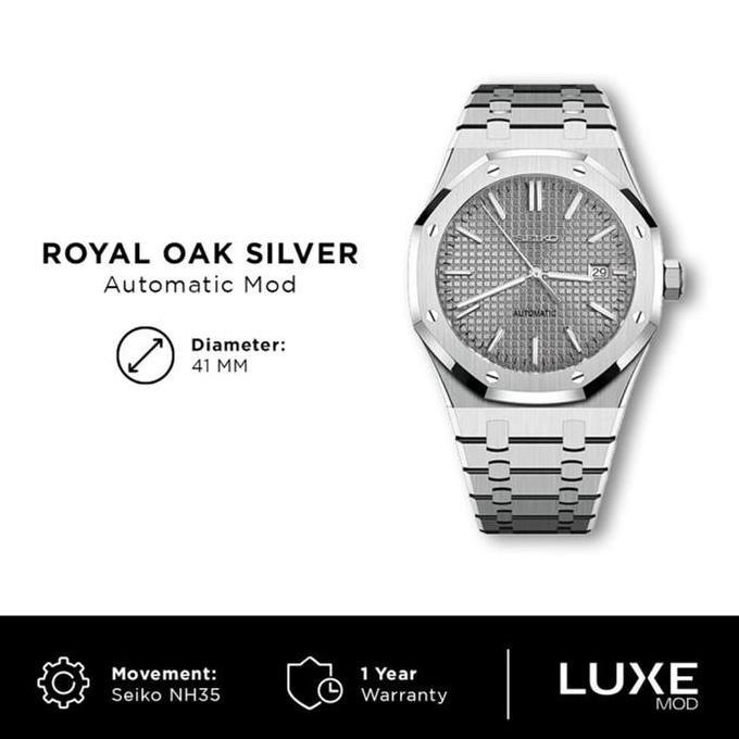 Seiko Oak Silver Dial NH35