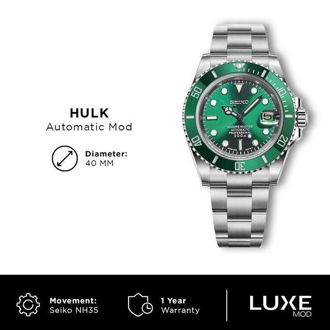 Seiko Submariner Hulk Mod NH35