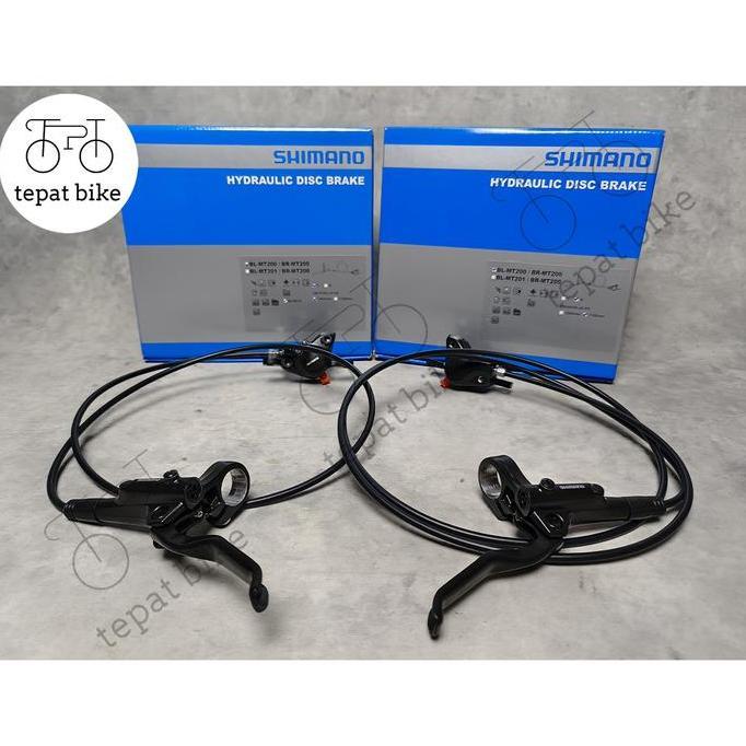 Disc Brake Set Shimano MT200 Rem Sepeda Hidrolik Shm