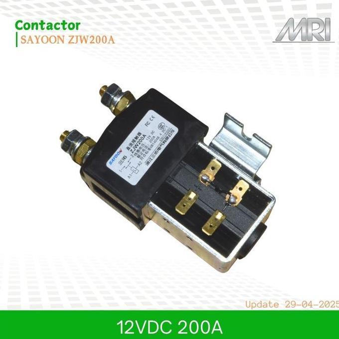 NEW Kontaktor DC 12V 200A Model ZJW200A - SAYOON mobil listrik