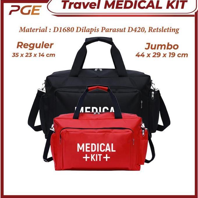 Jumbo Travel Medical Kit Bag Tas Perlengkapan Medis Emergency Kit P3K SAR First Aid Tas Obat Dokter 