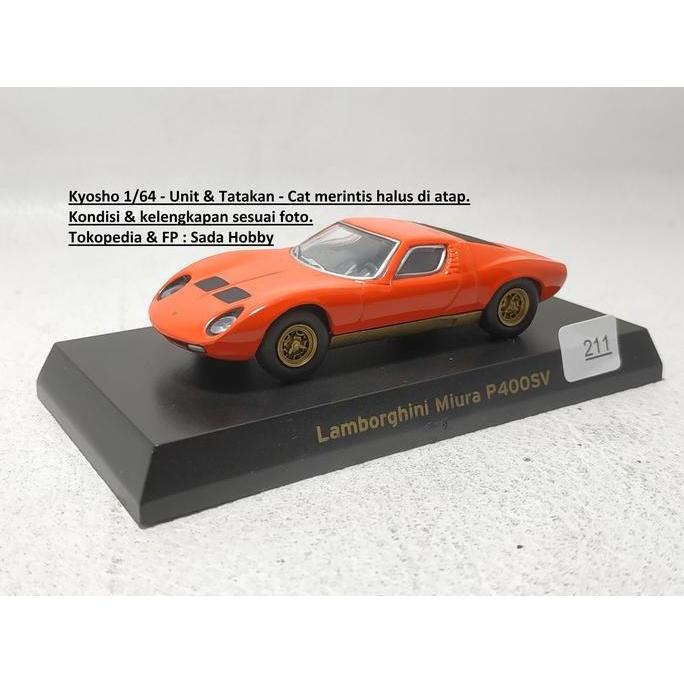 KYOSHO 1/64 LAMBORGHINI MIURA P400SV ORANGE LOOSE CADATOYS