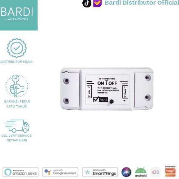 BARDI SMART BREAKER ON OFF SAKLAR WIFI SWITCH IOT HOME
