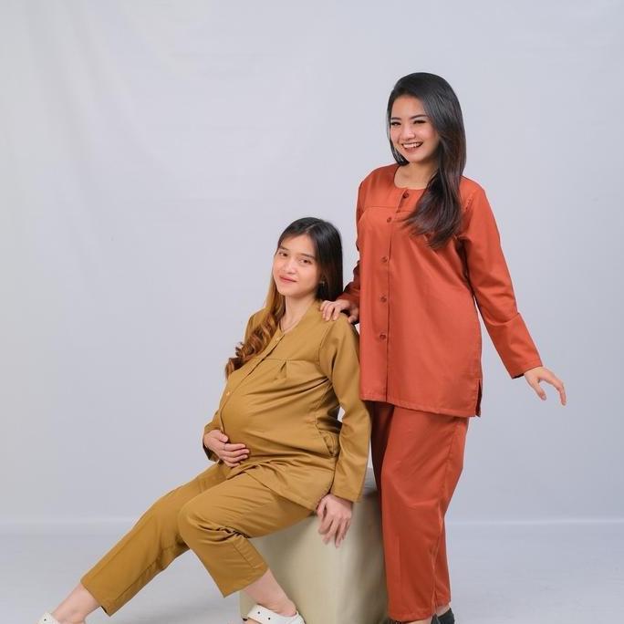 BAJU OK OKA BUMIL MATERNITY IBU HAMIL FULL SET KATUN TOYOBO
