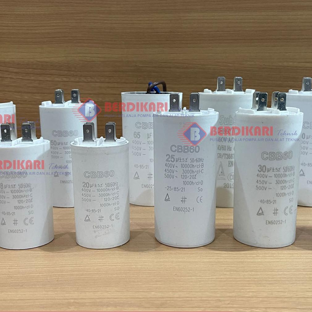 NEW Kapasitor Capasitor Pompa Satelit Sibel Submersible Inoto Bulat Colok CBB60 CBB 60 4 pin  12 16.