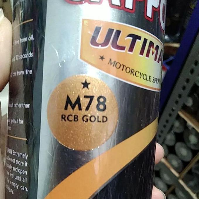 pilok pilox cat semprot sapporo ultimate saporo m78 RCB Gold semi doff