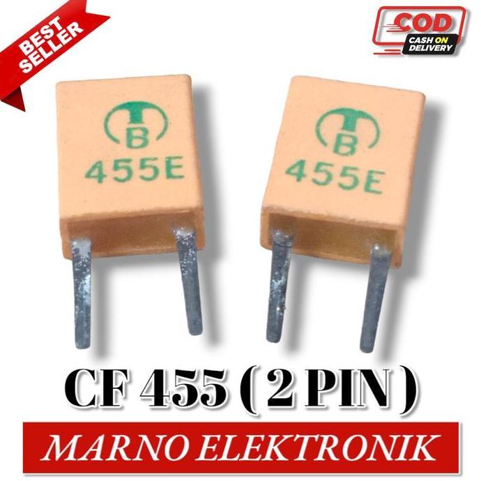CERAMIC CRYSTAL FILTER CF455E CF 455E 455 2 PIN 2 KAKI KERAMIK KRISTAL A2162