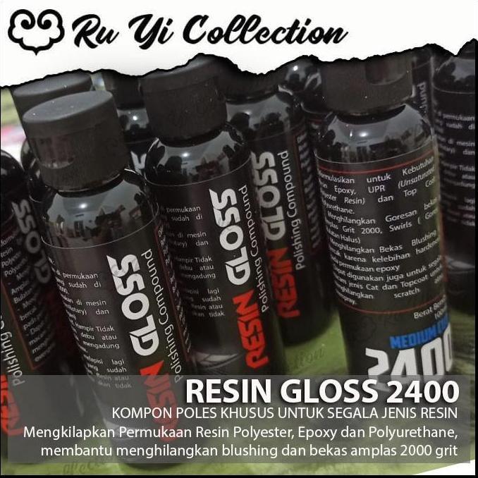 RESIN GLOSS POLISHING COMPOUND KOMPON POLES RESIN KILAP