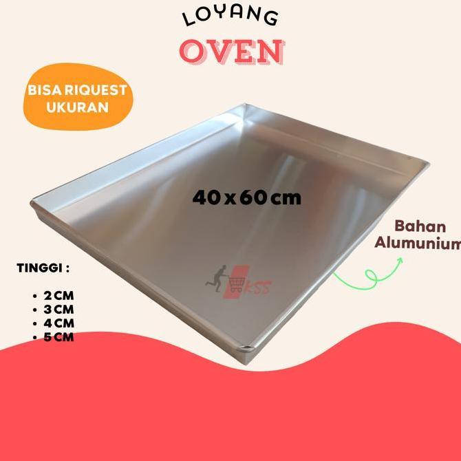 Loyang oven 40x60 cm Bahan Alumunium / loyang nampan ukuran 40x60 cm / loyang Oven 60x40 cm / Loyang