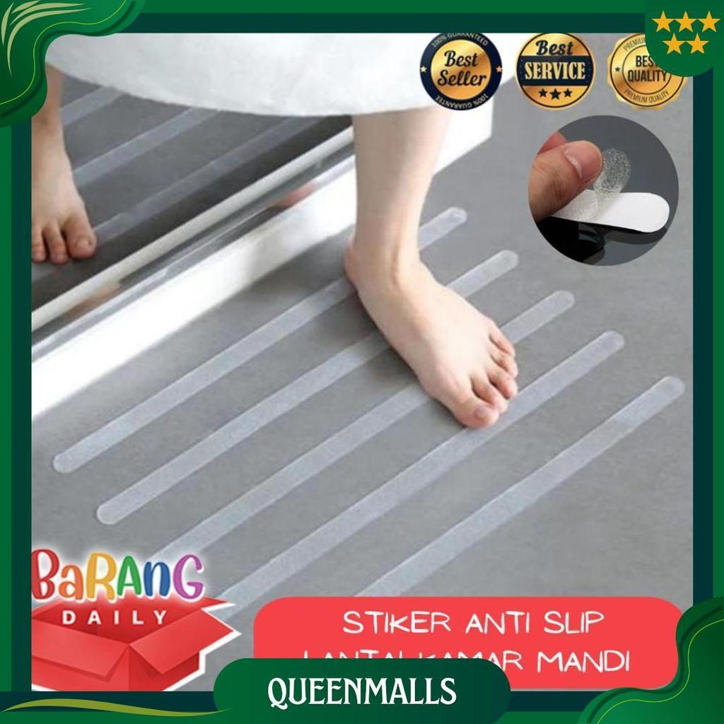 Stiker Anti Slip Lantai Kamar Mandi Shower Strips Tangga (1 SET ISI 5 PCS) BD Promo Puncak