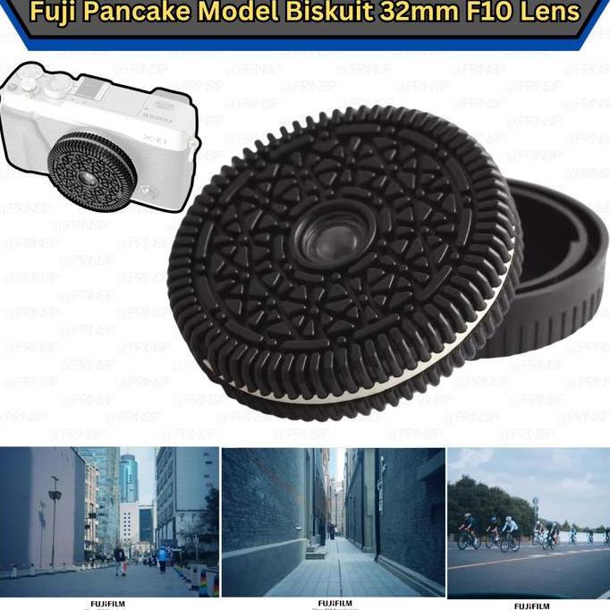LENSA OREO 32mm F10 For Fujifilm Camera Mirrorless X Mount Pancake Kamera Lens Fuji FX Focus Free