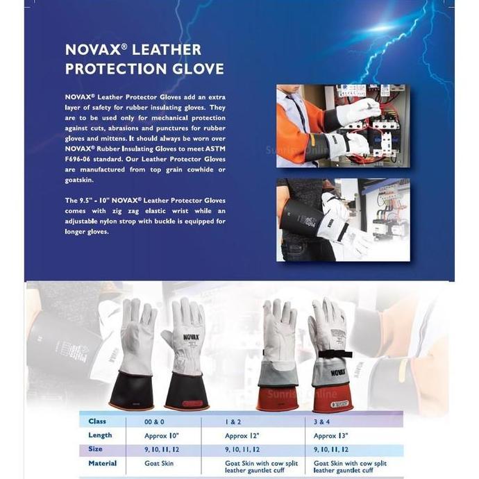 HARGA DISC - NOVAX PROTECTION GLOVES (LEATHER PROTECTOR) TANPA TALI HITAM