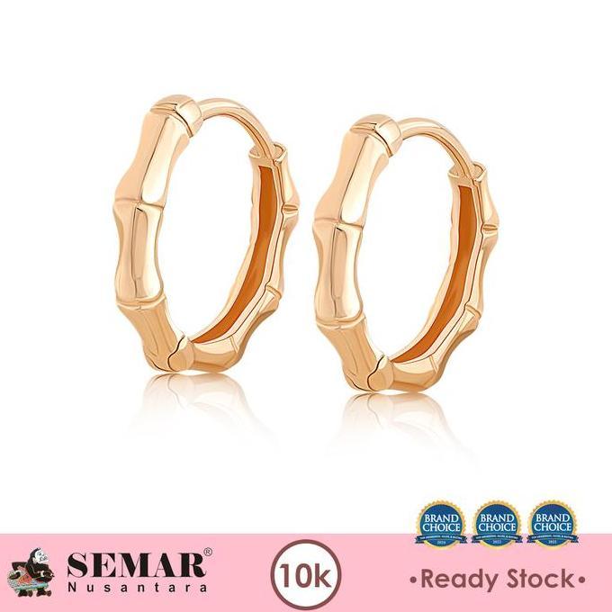 Tevanikarya - Anting Emas Jepit Ainsley Hoop Gold 10K Semar Nusantara