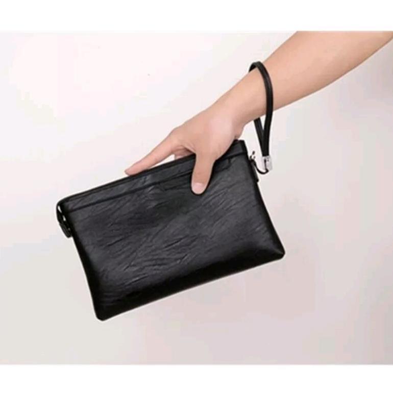 PAKET HEMAT BUSINESS TAS CLUTCH DOMPET TAS GENGGAM PRIA WANITA CLUTCH ROXY