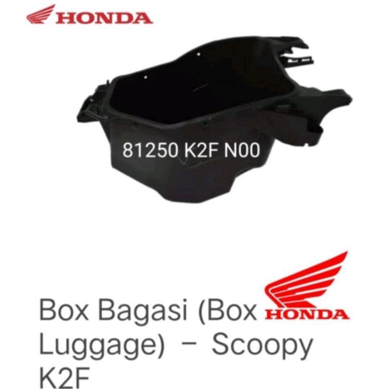 81250-K2F-N00 BOX BAGASI SCOOPY K2F NEW TAHUN 2021-2022 ASLI HONDA