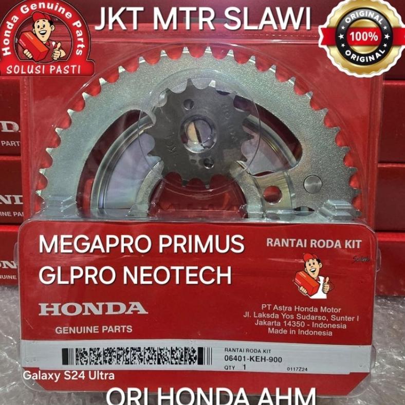 06401 KEH 900 GEAR SET MEGAPRO PRIMUS, GEAR SET MEGAPRO 2009, GL PRO NEOTECH 1SETB ASLI HONDA AHM, O