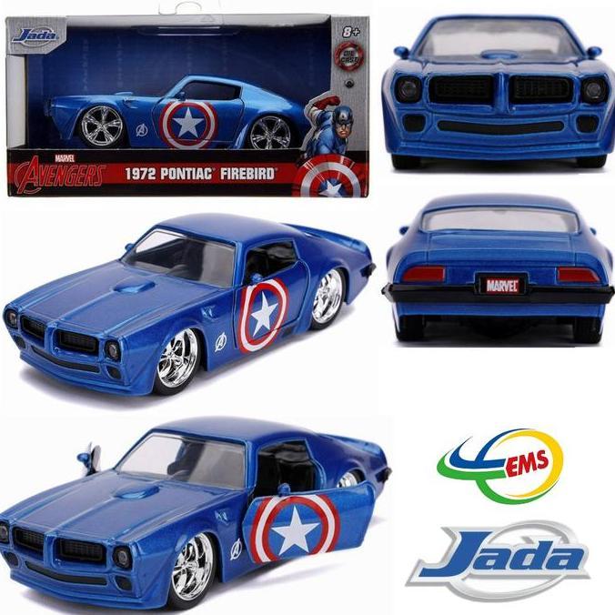 31845 - JADA 1/32 1972 PONTIAC FIREBIRD CAPTAIN AMERICA A2158