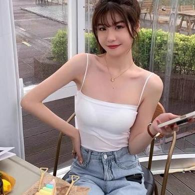 Termurah Tanktop Crop Singlet Polos Bra Kemben Dalaman Wanita Tali Spaghetti Big Size Elastis Korean
