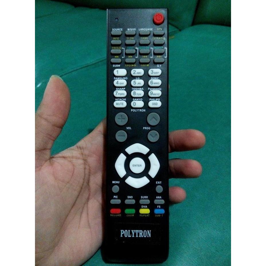remote tv lcd/led polytron plm multi universal