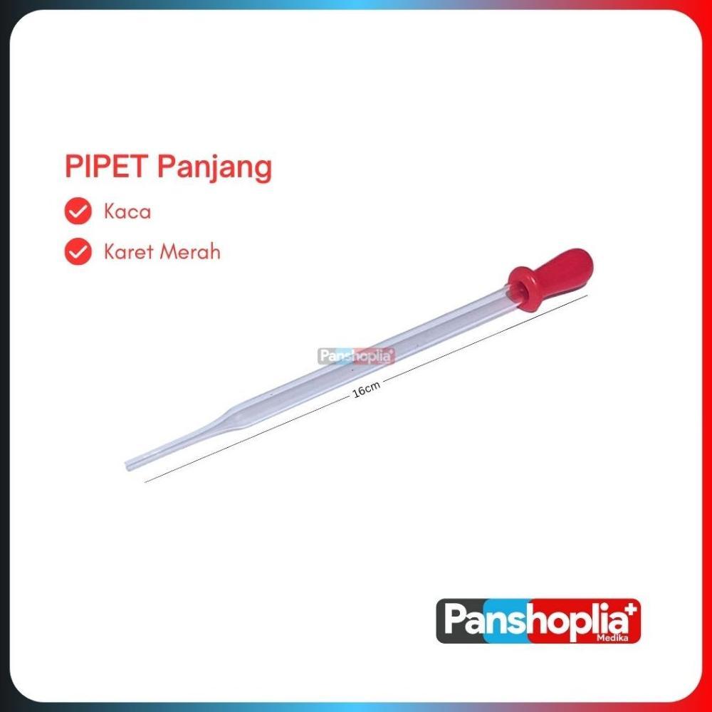 Pipet Kaca Panjang l Pipet Tetes Kaca Panjang per 10pcs
