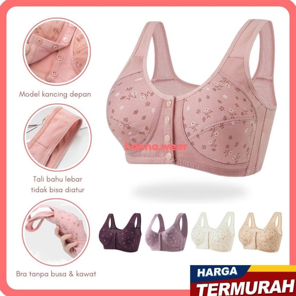 hot bra kancing depan motif bunga 3975 bra busui bh busui bh wanita bra wanita beha wanita brw