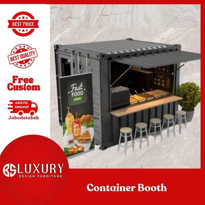 Terlaris Promo Container Booth Jualan Makanan Minuman Kokoh Kualitas Premium