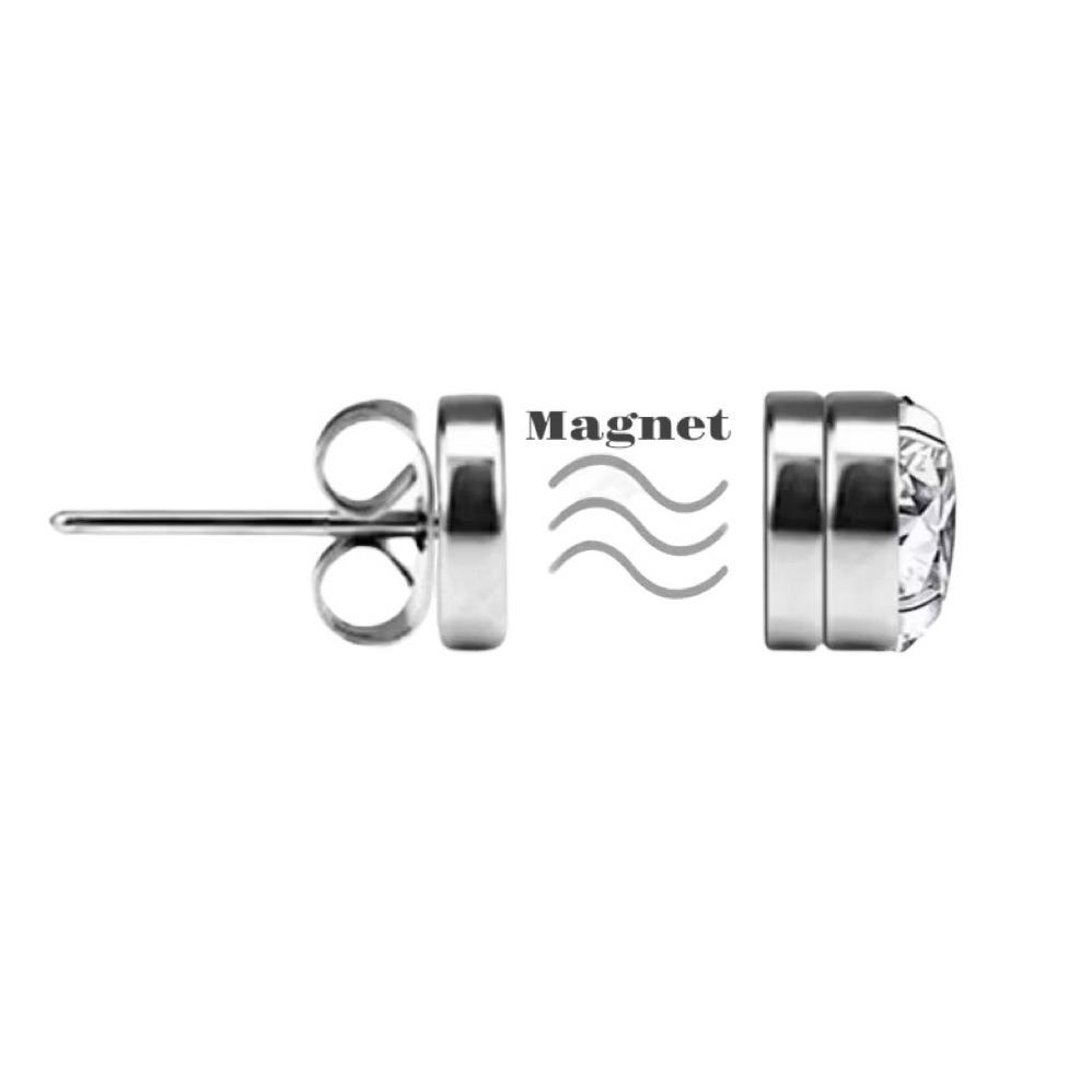 hot anting fake tindik berlian anting magnet berlian pria wanita