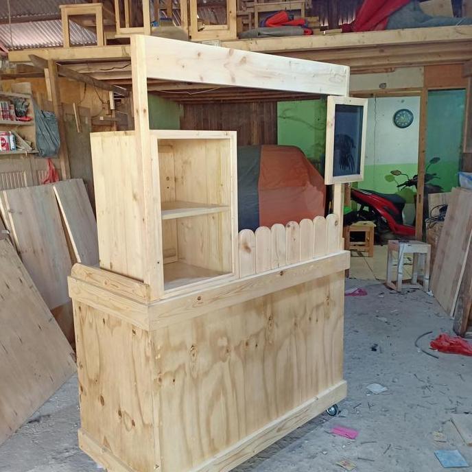 Terlaris Booth Kebab/Gerobak Jati Belanda
